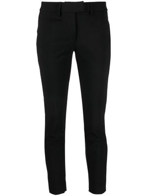 DONDUP contrast four-pocket slim trousers - Black