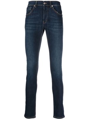 DONDUP contrast-stitched skinny jeans - Blue