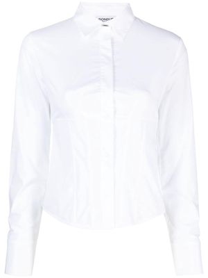 DONDUP corset stretch-cotton shirt - White