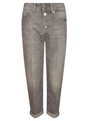 Dondup Cropped Dotted Jeans