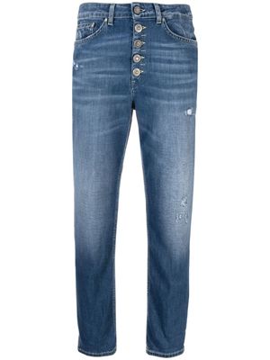 DONDUP cropped slim-cut jeans - Blue