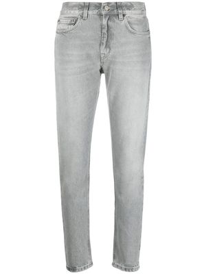 DONDUP cropped slim-cut jeans - Grey