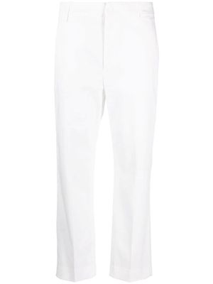 DONDUP cropped straight-leg trousers - White