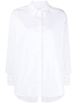 DONDUP cuff-slit stretch-cotton shirt - White