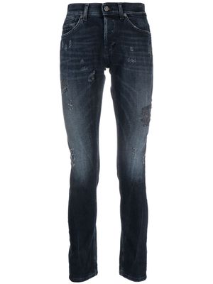 DONDUP distressed-effect skinny-cut jeans - Blue
