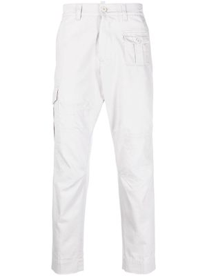 DONDUP distressed-effect straight leg trousers - Grey