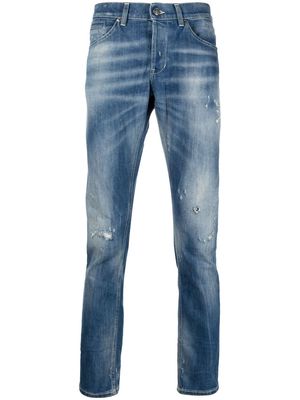 DONDUP distressed mid-rise jeans - Blue