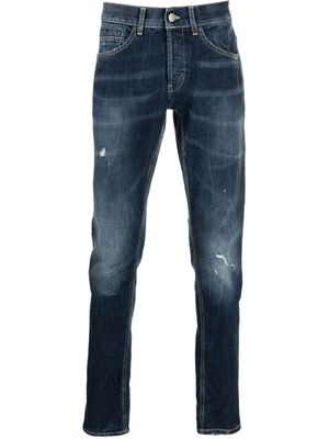 DONDUP distressed skinny-cut jeans - Blue