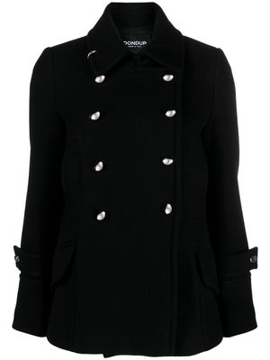 DONDUP double-breasted wool-blend peacoat - Black