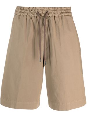 DONDUP drawstring-waist cotton shorts - Neutrals