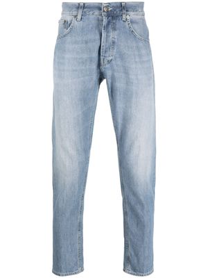 DONDUP faded effect tapered jeans - Blue