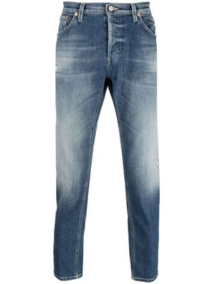 DONDUP faded sim-cut cropped jeans - Blue