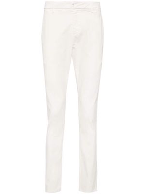 DONDUP Gaubert mid-rise tapered trousers - White