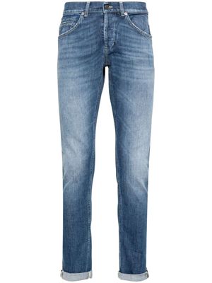 DONDUP George mid-rise tapered jeans - Blue