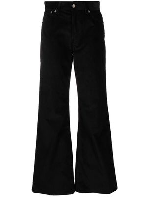DONDUP high-waist corduroy flared trousers - Black