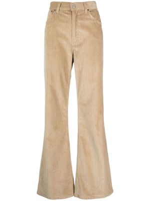 DONDUP high-waist corduroy flared trousers - Neutrals