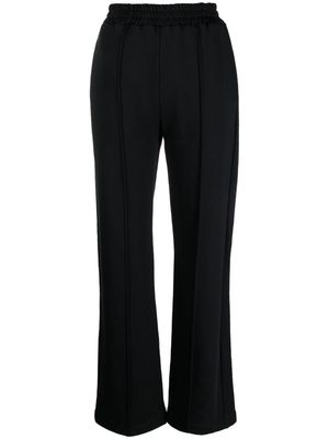DONDUP high-waisted cotton track pants - Black