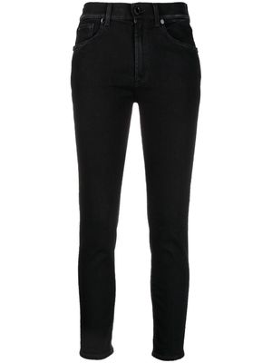 DONDUP high-waisted cropped skinny jeans - Black