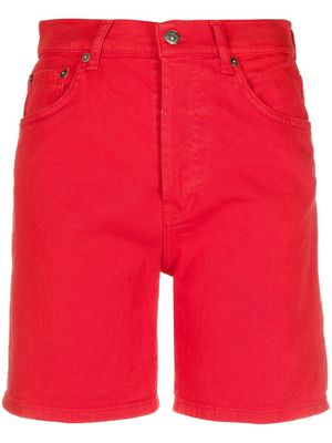 DONDUP high-waisted denim shorts - Red