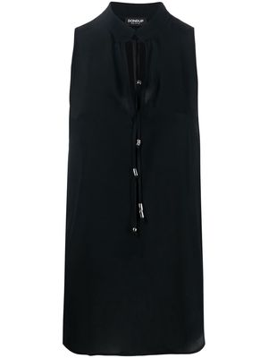 DONDUP keyhole-neck sleeveless dress - Black