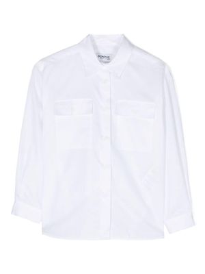 DONDUP KIDS chest-pockets cotton shirt - White