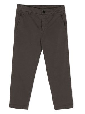 DONDUP KIDS cotton-blend chino trousers - Brown