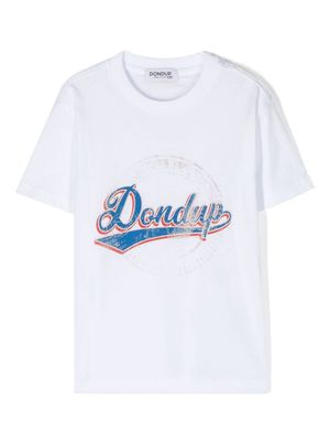 DONDUP KIDS graphic logo print T-shirt - White