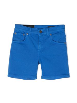 DONDUP KIDS logo-patch shorts - Blue