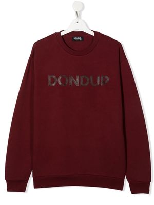 DONDUP KIDS logo print sweatshirt - Red