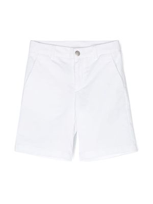 DONDUP KIDS mid-rise cotton chino shorts - White