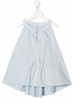 DONDUP KIDS pleat-detail A-line dress - Blue