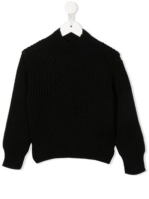 DONDUP KIDS ribbed-knit jumper - Black