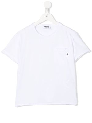 DONDUP KIDS short-sleeve patch-pocket T-shirt - White