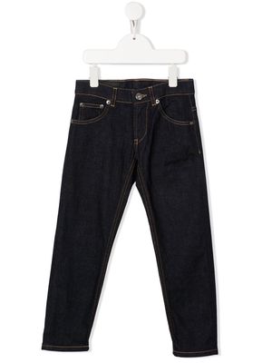 DONDUP KIDS straight leg dark-wash jeans - Blue