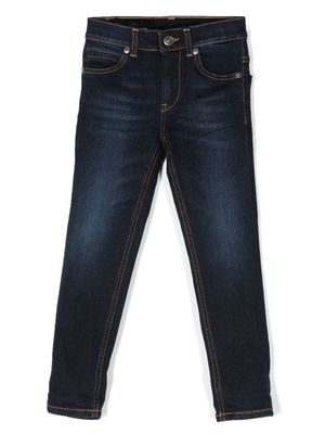 DONDUP KIDS tapered-cut five-pocket jeans - Blue