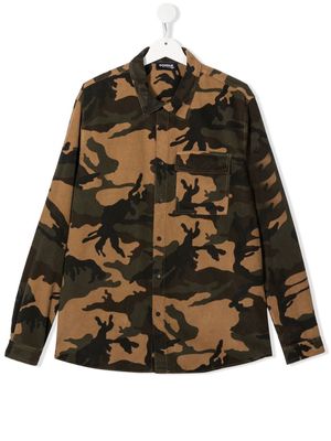 DONDUP KIDS TEEN camouflage-print jacket - Green