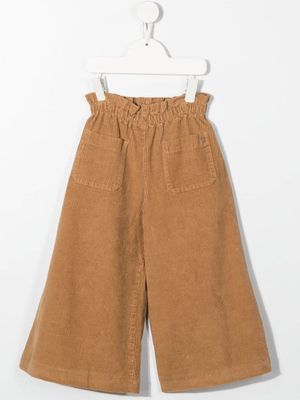 DONDUP KIDS wide-leg corduroy trousers - Neutrals