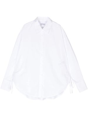 DONDUP knot-detailing cotton shirt - White