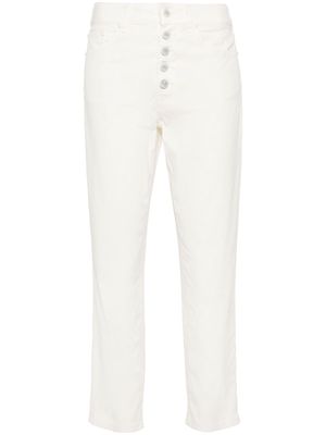 DONDUP Koons cropped straight-leg trousers - White