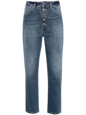DONDUP Koons high-rise cropped jeans - Blue