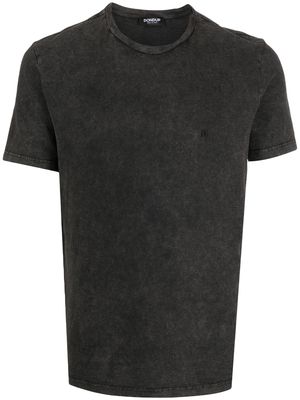 DONDUP logo-embroidered cotton T-shirt - Black