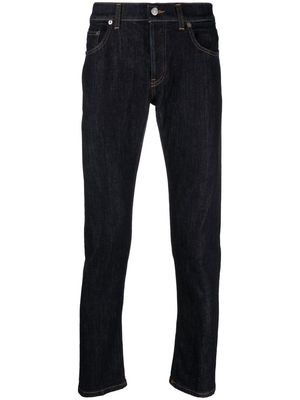 DONDUP logo-patch slim-cut jeans - Blue