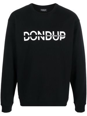 DONDUP logo-print cotton sweatshirt - Black