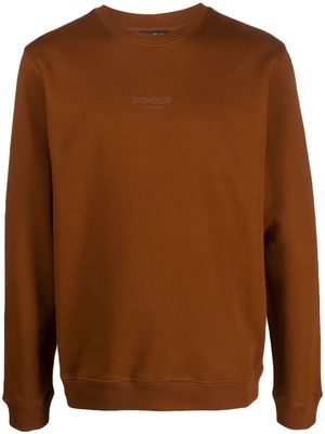 DONDUP logo-print cotton sweatshirt - Brown