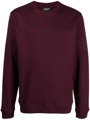 DONDUP logo-print cotton sweatshirt - Red