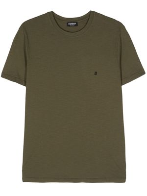 DONDUP logo-rubberised cotton T-shirt - Green