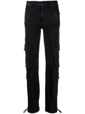 DONDUP low-rise straight-leg cargo jeans - Black
