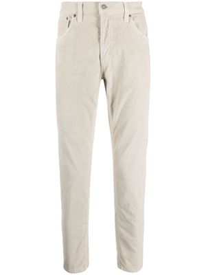DONDUP low-rise tapered corduroy trousers - Neutrals