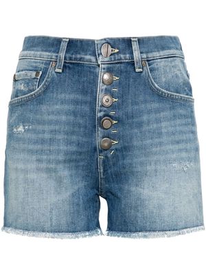 DONDUP mid-rise denim mini shorts - Blue