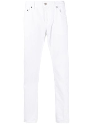 DONDUP mid-rise straight-leg trousers - White